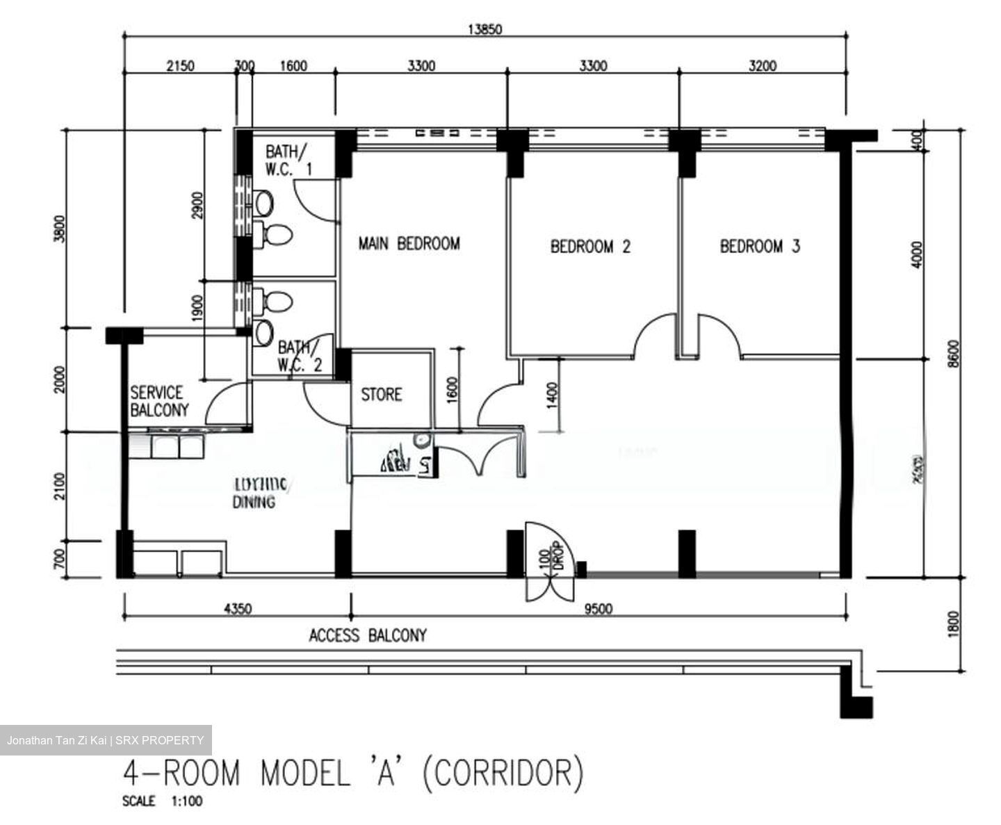 Blk 613 Choa Chu Kang Street 62 (Choa Chu Kang), HDB 4 Rooms #530693491